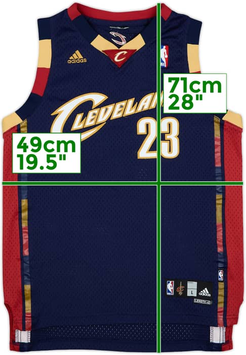 2006-10 Cleveland Cavaliers James #23 adidas Swingman Alternate Jersey - 8/10 - (L.Boys)