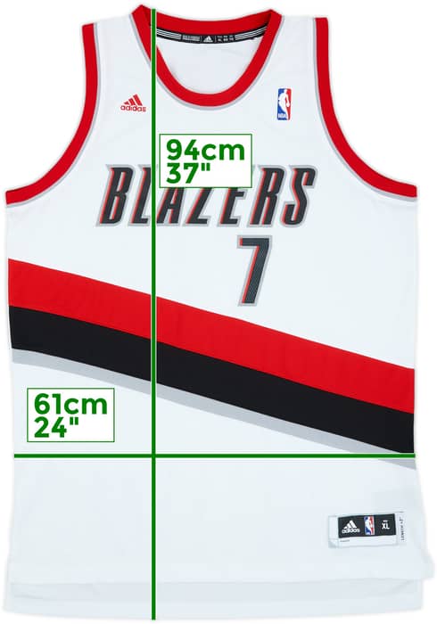 2010-11 Portland Trail Blazers Roy #7 adidas Swingman Home Jersey - 8/10 - (XL)