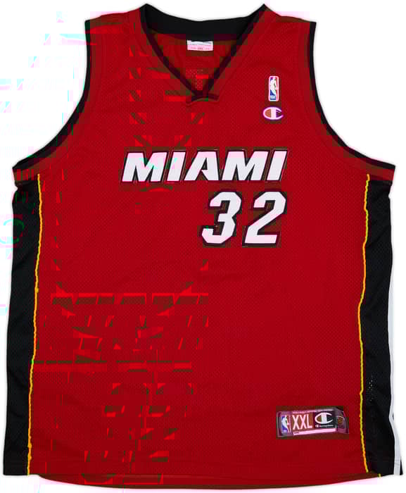 2004-07 Miami Heat O'Neal #32 Champion Authentic Alternate Jersey - 4/10 - (XXL)