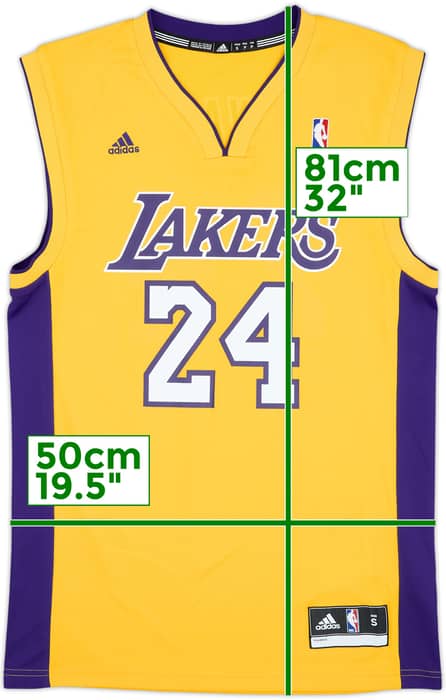 2010-14 LA Lakers Bryant #24 adidas Home Jersey - 9/10 - (S)