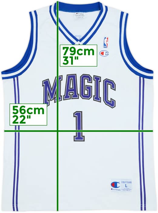 2003-04 Orlando Magic McGrady #1 Champion Home Jersey - 9/10 - (L)