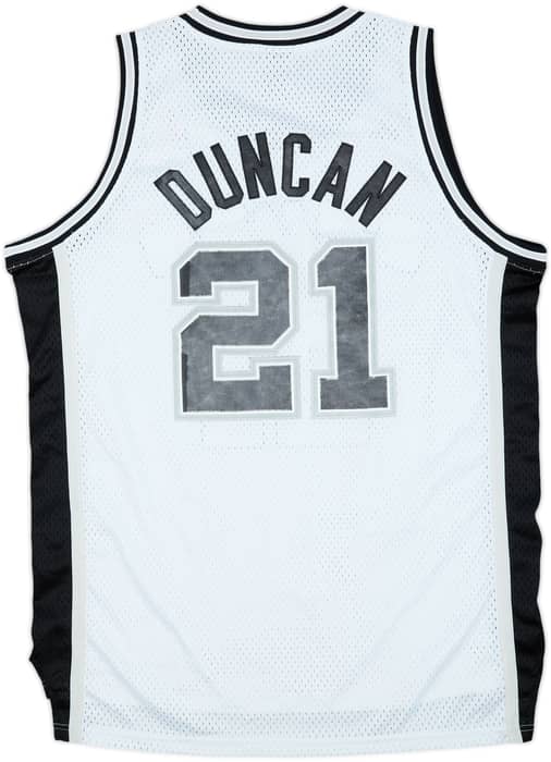 2006-10 San Antonio Spurs Duncan #21 adidas Swingman Home Jersey - 6/10 - (L)