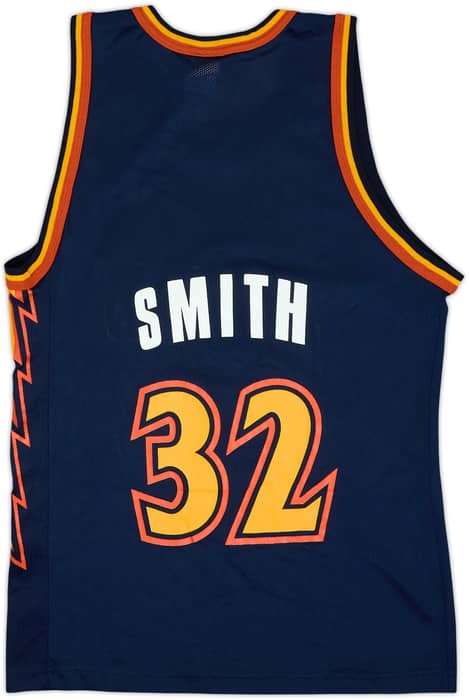 1997-98 Golden State Warriors Smith #32 Champion Away Jersey - 9/10 - (M)