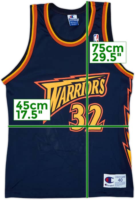 1997-98 Golden State Warriors Smith #32 Champion Away Jersey - 9/10 - (M)