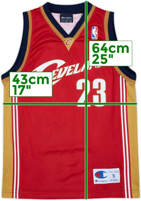 2003-10 Cleveland Cavaliers James #23 Champion Away Jersey - 9/10 - (S.Boys)