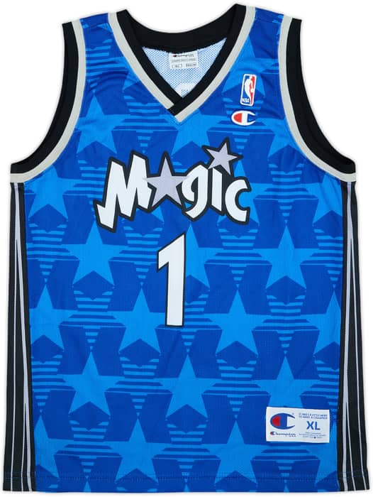 2000-03 Orlando Magic McGrady #1 Champion Away Jersey - 9/10 - (XL.Boys)