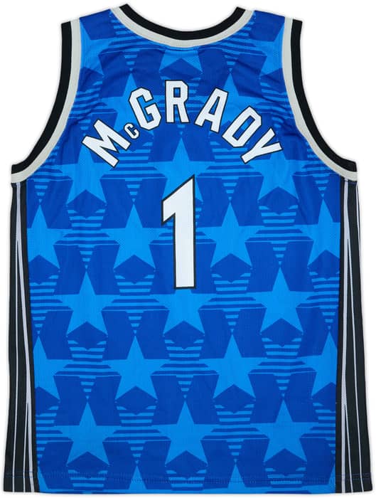 2000-03 Orlando Magic McGrady #1 Champion Away Jersey - 9/10 - (XL.Boys)