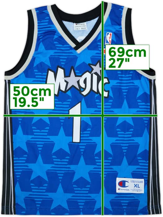 2000-03 Orlando Magic McGrady #1 Champion Away Jersey - 9/10 - (XL.Boys)