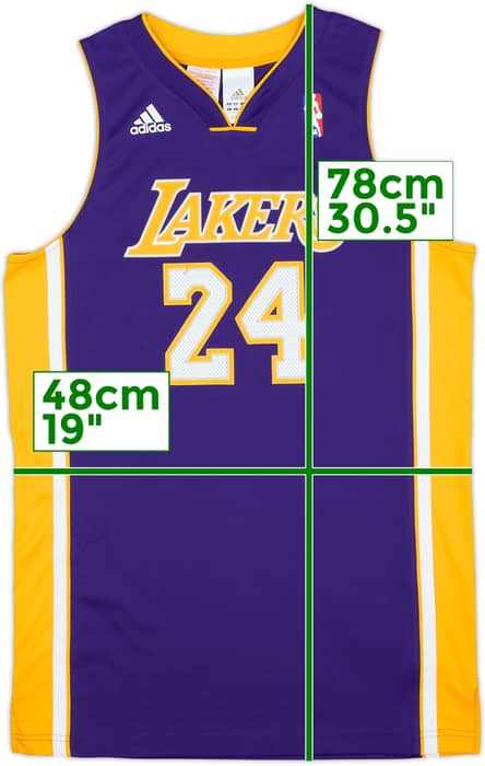 2010-14 LA Lakers Bryant #24 adidas Replica Away Jersey - 9/10 - (XL.Boys)