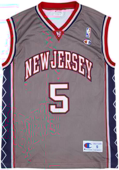2001-05 New Jersey Nets Kidd #5 Champion Alternate Jersey - 9/10 - (S)