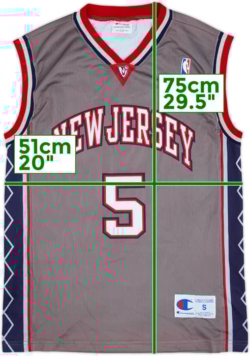 2001-05 New Jersey Nets Kidd #5 Champion Alternate Jersey - 9/10 - (S)