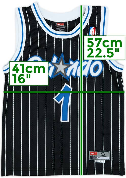 2000-04 Orlando Magic McGrady #1 Nike Throwback Swingman Away Jersey - 7/10 - (S.Boys)