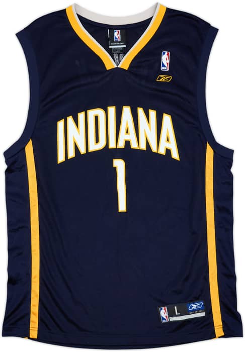 2005-06 Indiana Pacers Jackson #1 Reebok Away Jersey - 8/10 - (L)