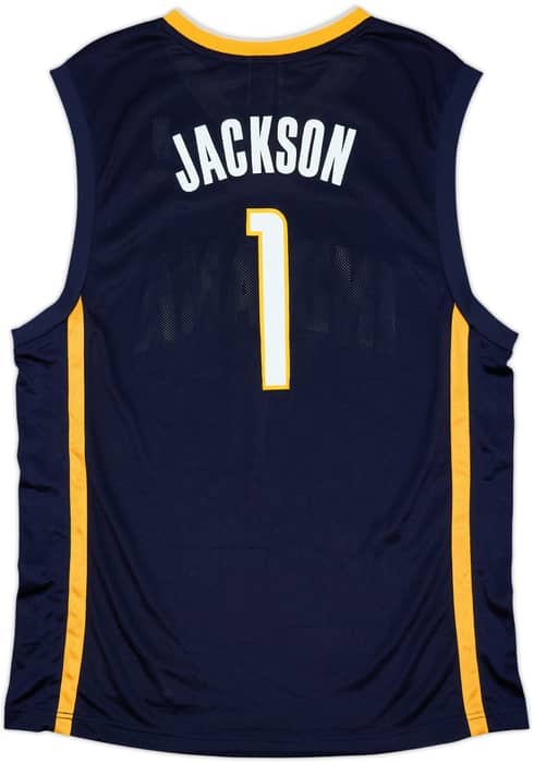 2005-06 Indiana Pacers Jackson #1 Reebok Away Jersey - 8/10 - (L)