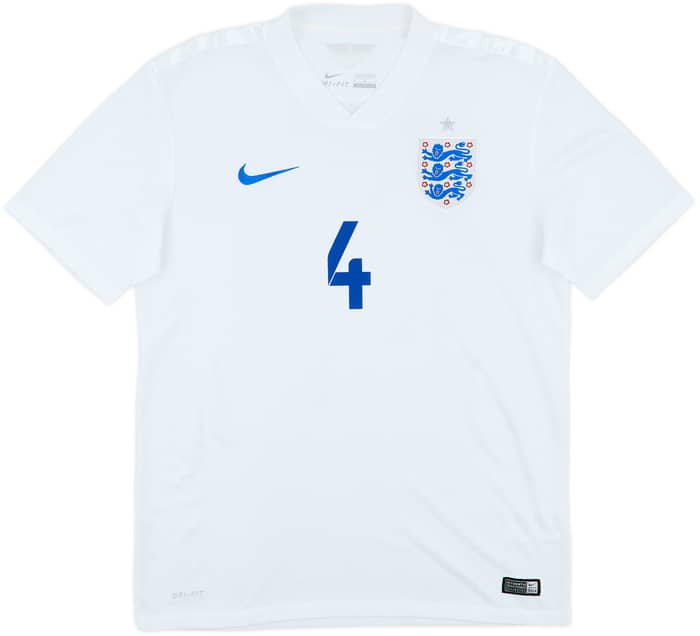 2014-15 England Home Shirt Gerrard #4 - 6/10 - (M)