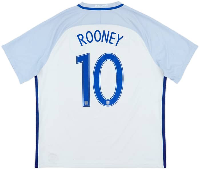 2016-17 England Home Shirt Rooney #10 - 4/10 - (XXL)