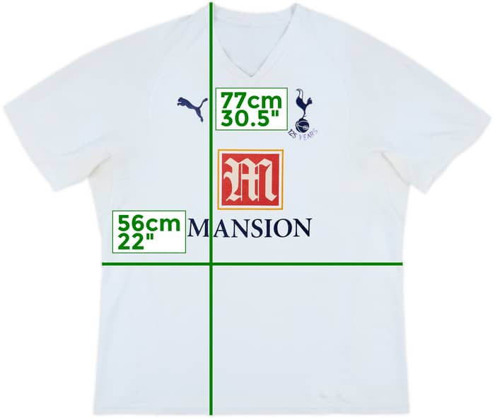 2007-08 Tottenham Home Shirt - 4/10 - (XL)