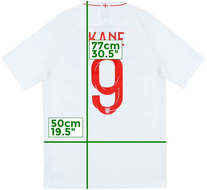 2018-19 England Home Shirt Kane #9 - 6/10 - (M)