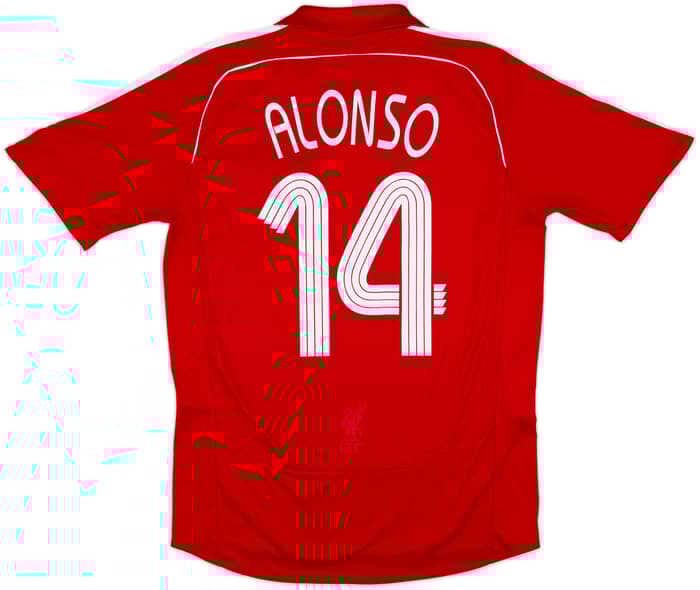 2006-08 Liverpool Home Shirt Alonso #14 - 5/10 - (M)