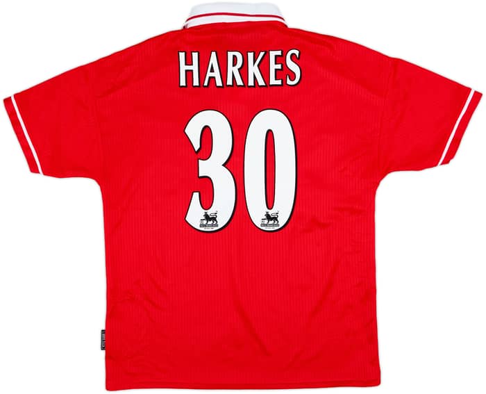 1998-00 Nottingham Forest Home Shirt Harkes #30 - 8/10 - (L)