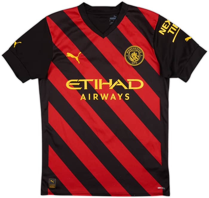 2022-23 Manchester City Away Shirt Haaland #9 - 7/10 - (S)
