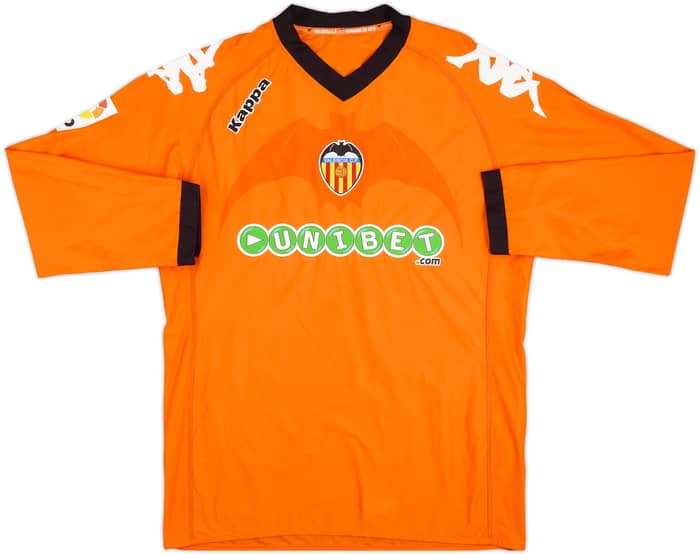 2010-11 Valencia Player Issue Away L/S Shirt Dominguez #8 - 8/10 - (XL)