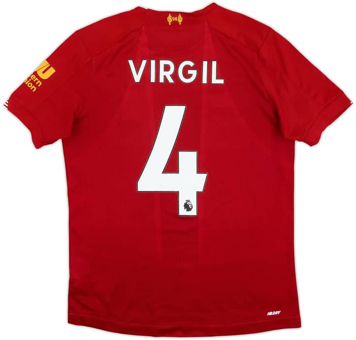 2019-20 Liverpool Home Shirt Virgil #4 - 6/10 - (S)