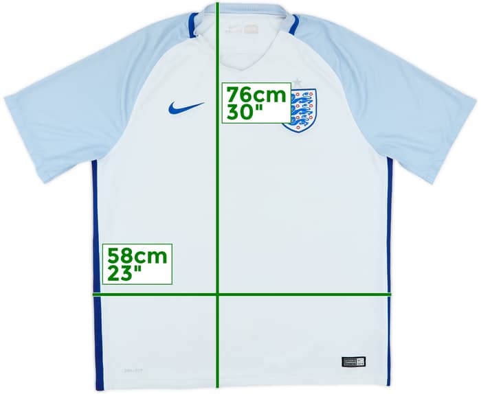 2016-17 England Home Shirt - 5/10 - (XL)