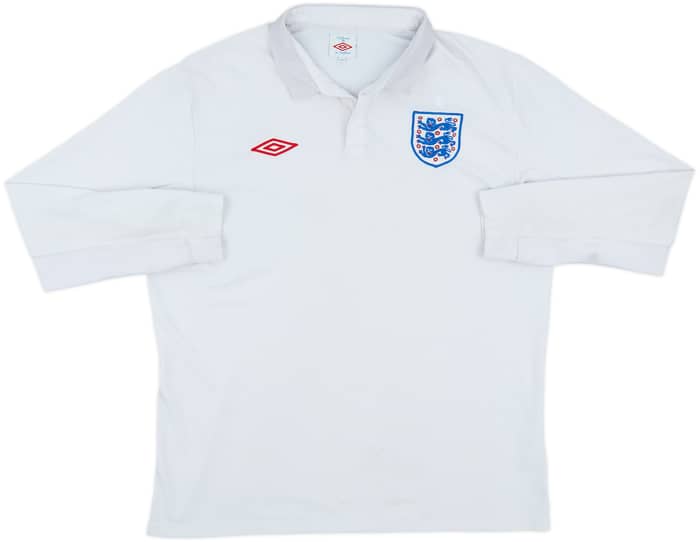 2009-10 England Home L/S Shirt - 5/10 - (XL)