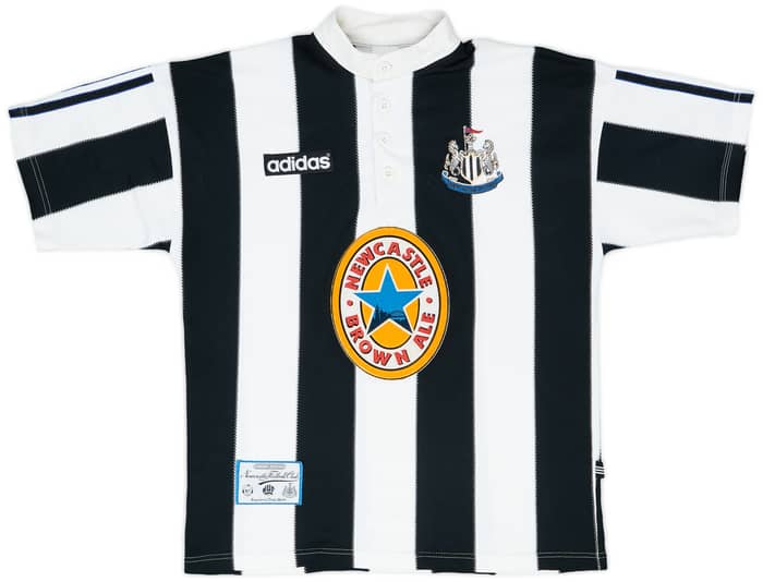 1995-97 Newcastle Home Shirt Beardsley #8 - 6/10 - (S)