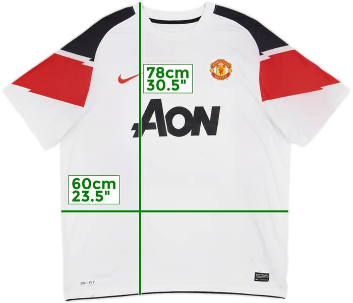 2010-12 Manchester United Away Shirt Evra #3 - 5/10 - (XL)