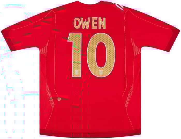 2006-07 England Match Issue Away Shirt Owen #10