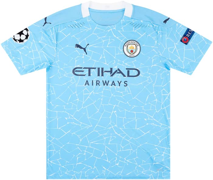 2020-21 Manchester City Champions League Home Shirt Sterling #7