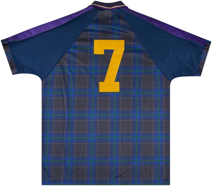 1997 Scotland U-18 Match Worn Home Shirt #7 (v England)