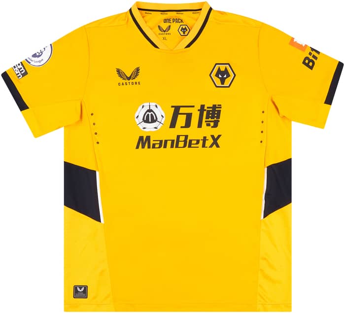 2021-22 Wolves Match Issue Home Shirt Boly #15
