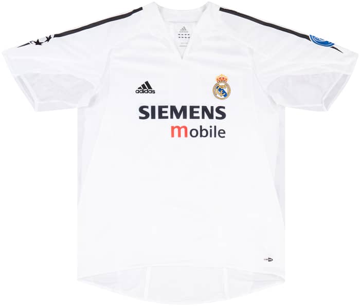 2004-05 Real Madrid Match Issue Champions League Home Shirt Owen #11