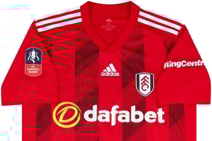 2019-20 Fulham Match Issue FA Cup Away Shirt Christie #22