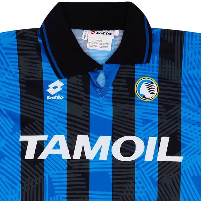 1992-93 Atalanta Match Worn Home Shirt #6 (Montero) v Lazio