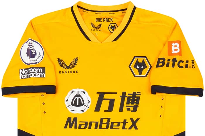 2021-22 Wolves Match Worn Home Shirt Coady #16 (v Leicester)