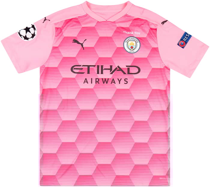 2020-21 Manchester City Match Issue Champions League GK Shirt Ederson M. #31