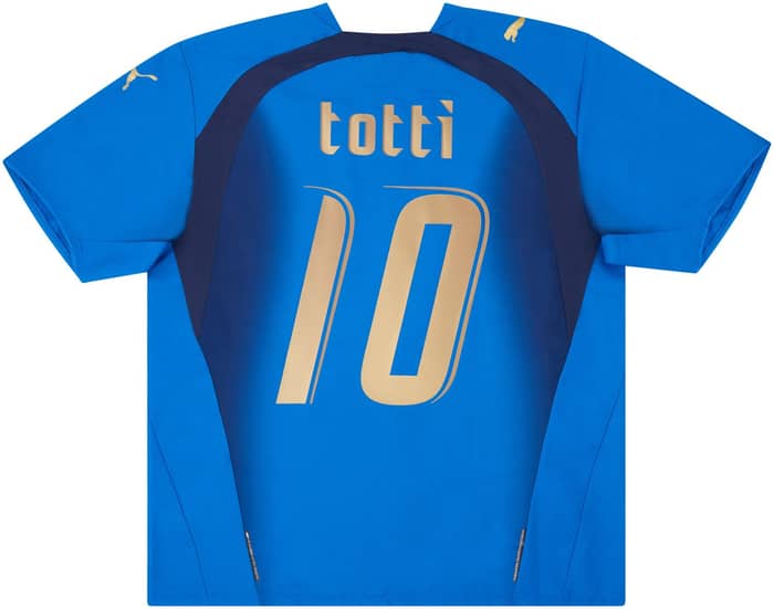 2006 Italy Home Shirt Totti #10 - 6/10 - (S)