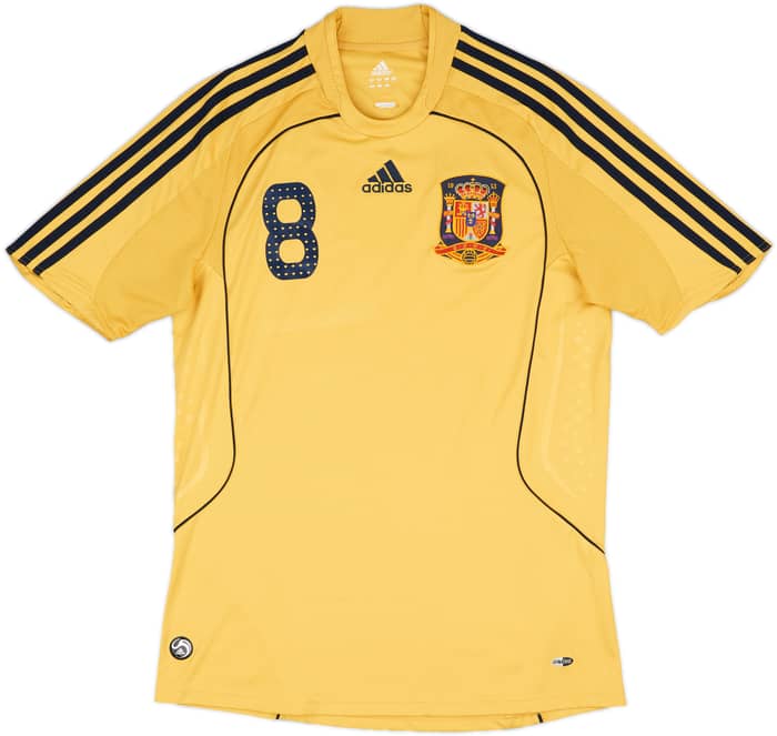 2008-10 Spain Away Shirt Xavi #8 - 9/10 - (M)