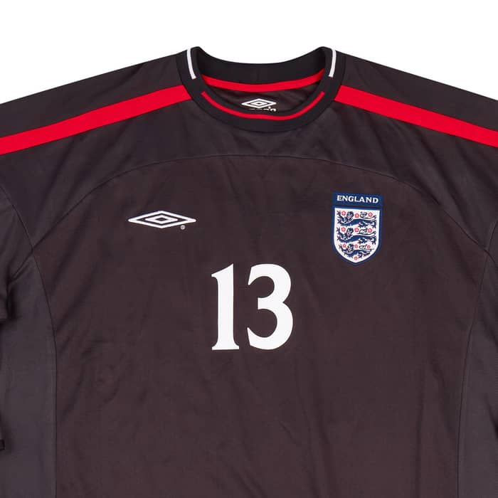 2001-02 England Match Issue GK Shirt #13 (Evans)