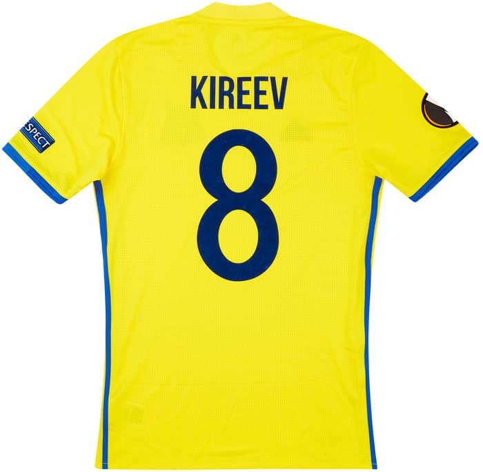 2016-17 FC Rostov Match Issue Europa League Home Shirt Kireev #8 (v Manchester United)