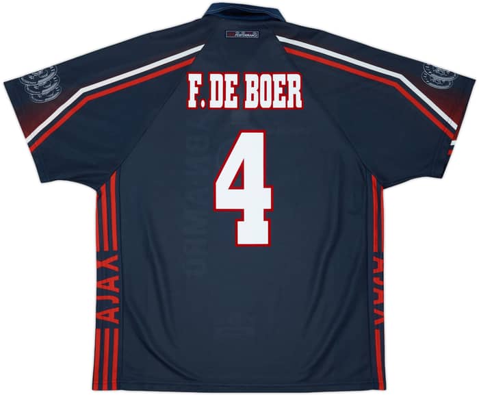 1997-98 Ajax Away Shirt F.De Boer #4 - 8/10 - (XL)