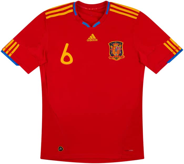 2009-10 Spain Home Shirt A.Iniesta #6