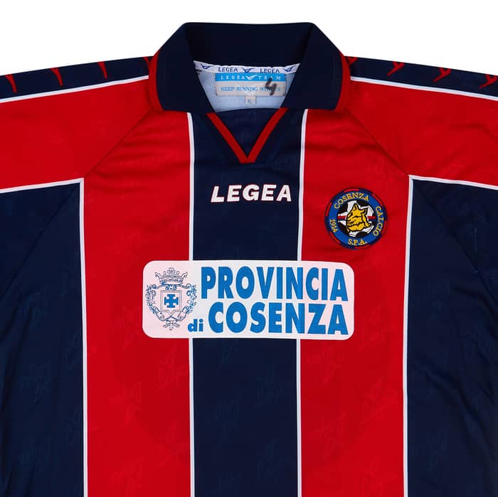 2001-02 Cosenza Match Issue Home Shirt Traversa #4