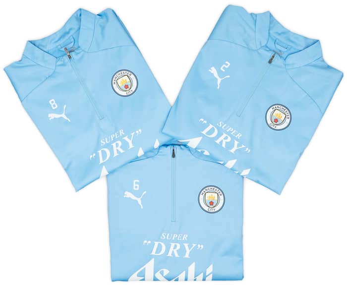 2023-24 Manchester City Player Issue 1/4 Zip Rain Top # - 9/10