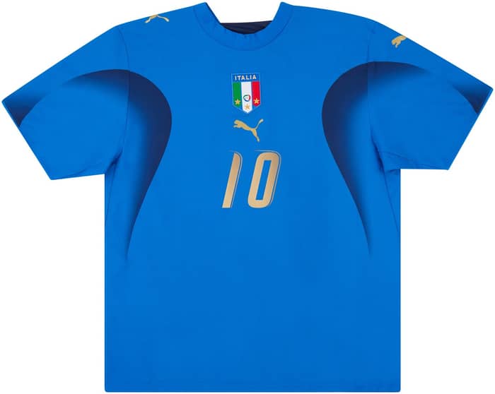 2006 Italy Home Shirt Totti #10 - 6/10 - (S)