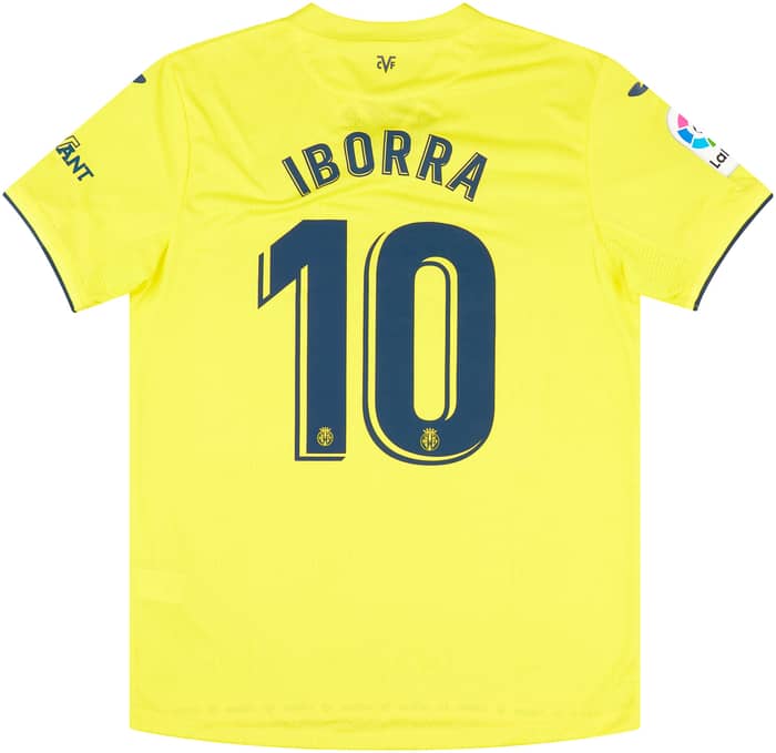2021-22 Villarreal Match Issue Home Shirt Iborra #10